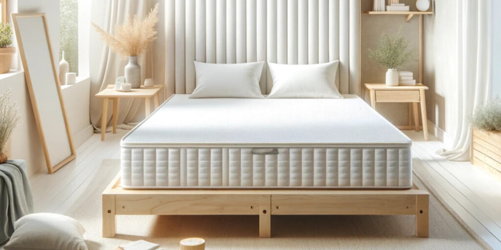 clean white mattress