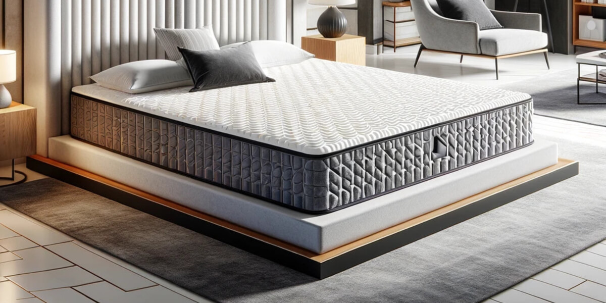 A luxury deep mattress on a bed